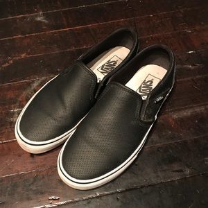 Black Slip On Vans Sneakers